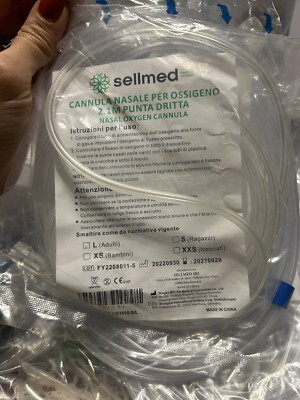 Nizirioo - Occhiali da naso con ossigeno in silicone, 8 pezzi, con tubo O2 da 200 cm, per dispositivi di terapia respiratoria e inalazione