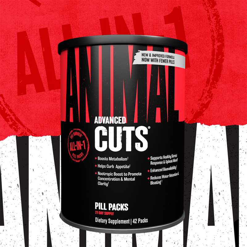 UNIVERSAL NUTRITION ANIMAL CUTS Advanced Fat Burner All-In-1 Thermogenic 42  Pack