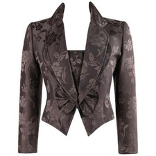 Givenchy Couture A/w 1997 Alexander Mcqueen Purple Floral Jacquard Blazer Jacket