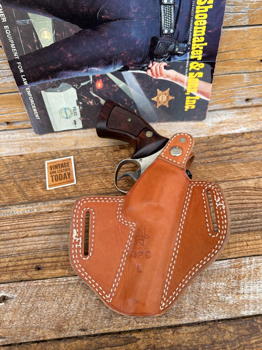 Tex Shoemaker Brown Basket Leather Holster For S&W K Ruger Speed