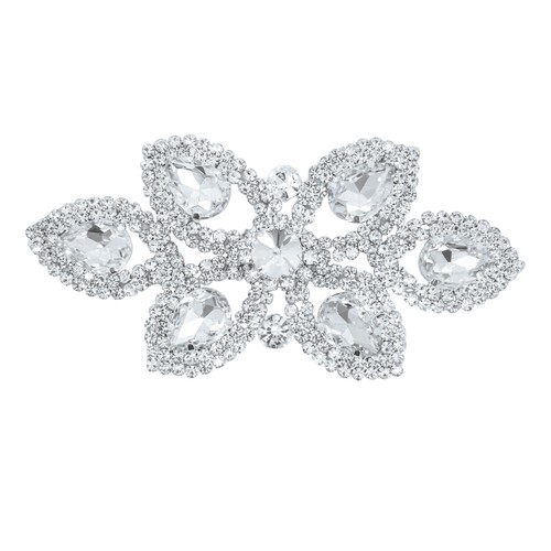 Rhinestone Diamante Motif Sew On Applique For Wedding Bridal Prom Gown & Dresses - Picture 91 of 102