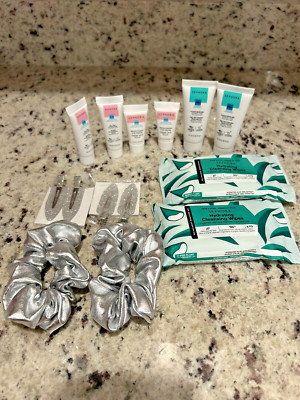 Sephora Clean Skin Gel, cleansing wipes, eye cream, hair ties set.  New!