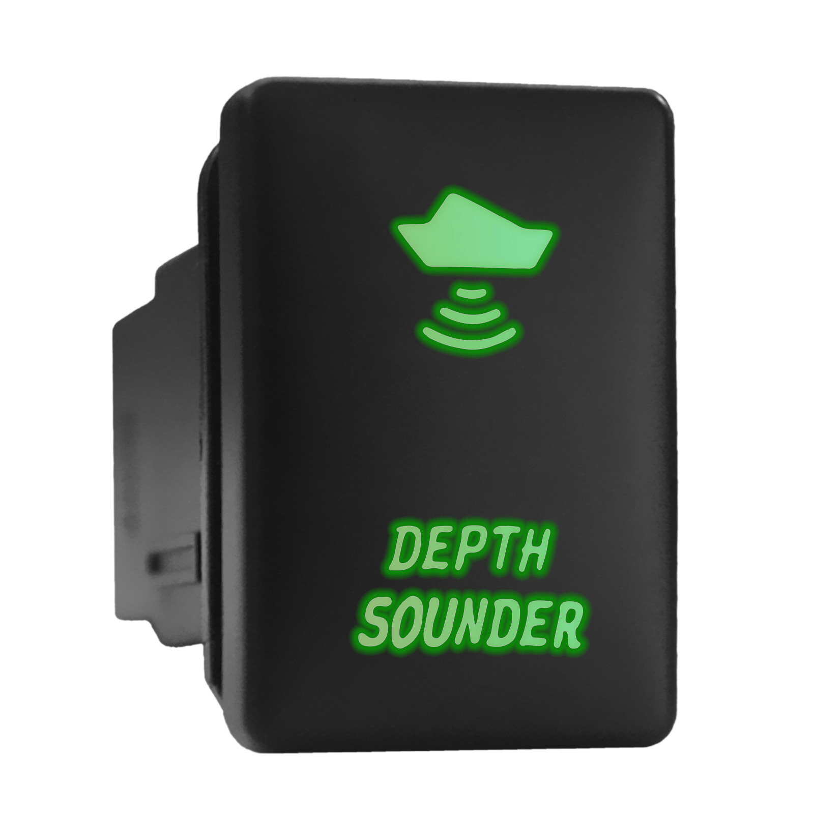 Toyota Depth Sounder with Green Backlit Push Switch 1.28x0.87 Inch