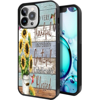 Phone Case, TPU Protective Case Printed Inspirational Scratch-Resistant Cover