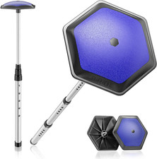 Portable Golf Club Stiff Arm Support Protector Travel Bag, Sturdy Aluminum Pole,