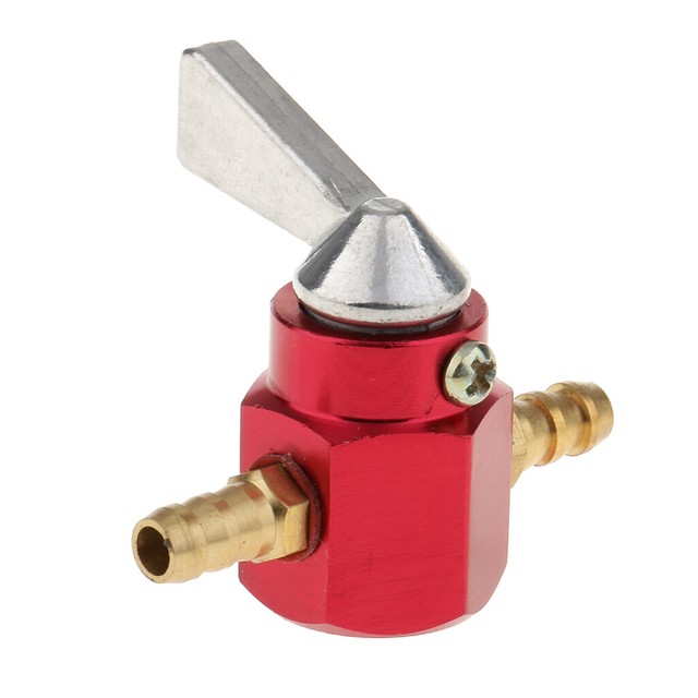 6mm 1/4IN Inline Fuel Gas Oil Shut Off Valve Switch for Motorcycles Red eBay