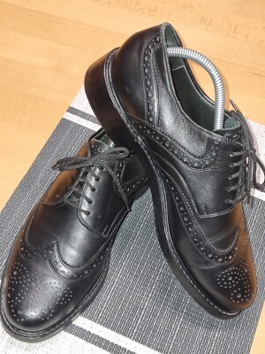 Top APOLLO Klassiker Herren Businessschuh Rahmengenäht in Gr. 42 UK 8 Schwarz