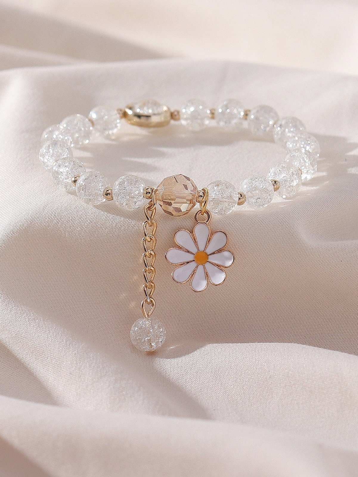 Nikki Smith - White Floral Bracelet main image 1