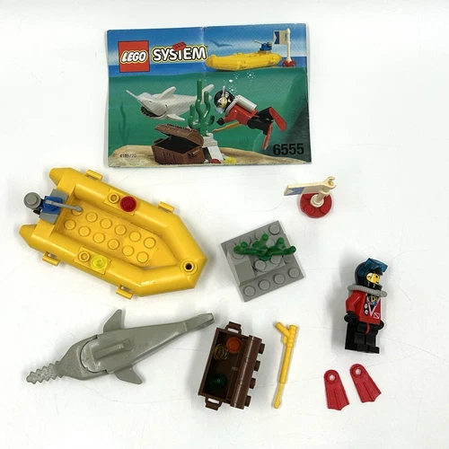 Vintage Lego 6555 - Sea Hunter - 1997 - 100% Build Complete w/ manual minifigure