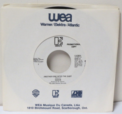 Queen 7'' Another One Bites the Dust/ Don't Try Suicide NM Canadian WL Promo 45