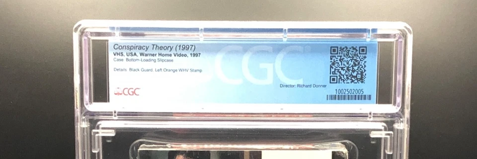 Conspiracy Theory (1997) - 1997 VHS - CGC 9.4 - SEALED Grade A Watermarked - Image 4 of 4