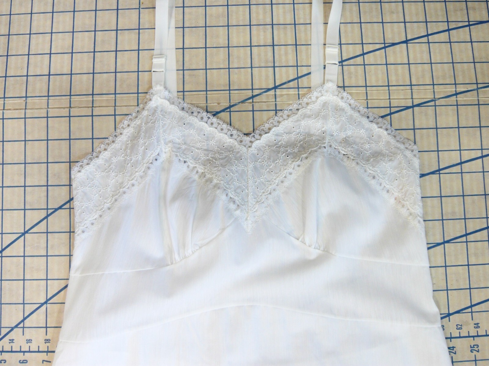 SEARS ROEBUCK vintage early 60s white cotton SLIP… - image 2