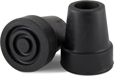 1/2 Pcs Cane Tips 3/4 Inch Heavy Duty Rubber Cane Tips Anti Slip TPR Replacement