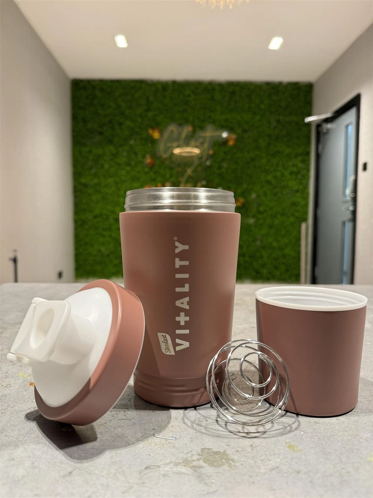 Vitality Slimfast Shaker With Storage Compartment, Metal Protein Shaker - 500ml
Opens in a new windo