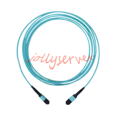 Mpo / Mtp Buchse Stamm Kabel 12 Fasern Typ A Multimode OM3 Glasfaser Patch 10M