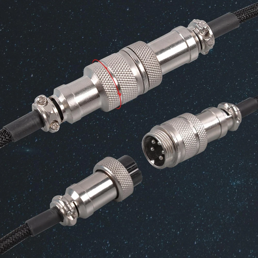 Mechanical Keyboard Cable Aviation Plug Data Cable Keyboard Accessories for PC