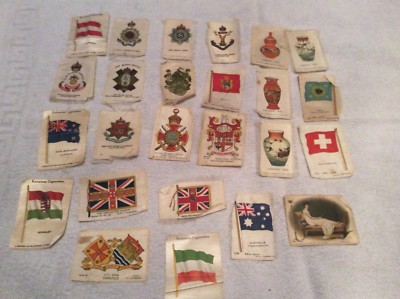collection of rare silk cigarette collector cards