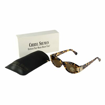 Cheryl Shuman Sunglasses Wendi with Pearls Tortoise | eBay display picture 2