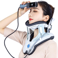 Adjustable Cervical Neck Traction Device with Electric Air Pump for Home Use