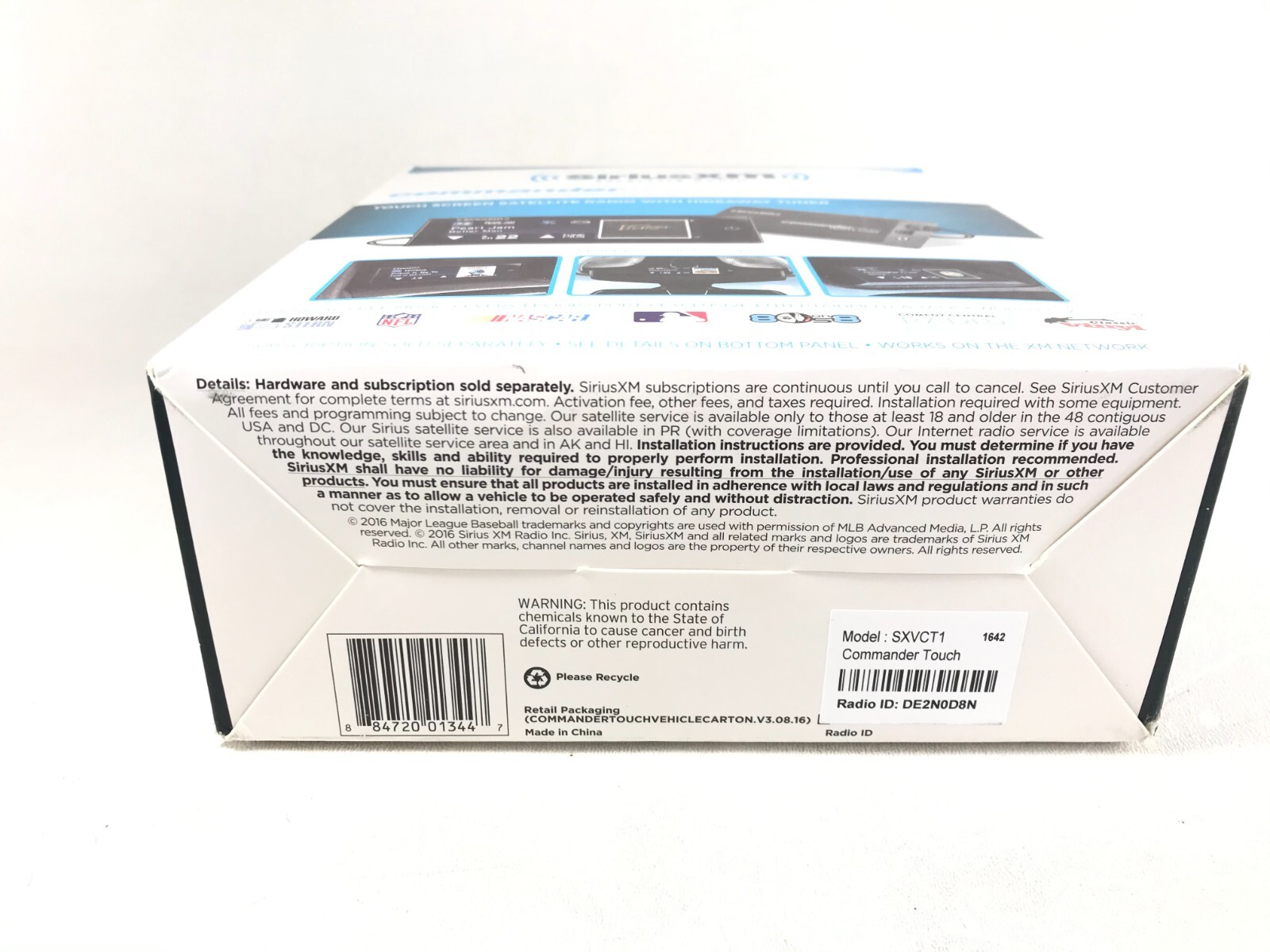 SiriusXM Commander Touch Satellite Radio Tuner & Touchscreen Controller SXVCT1