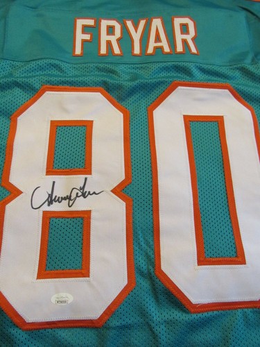 Irving Fryar Miami Dolphins Autograph Signed Custom Style Jersey JSA - Picture 2 of 4