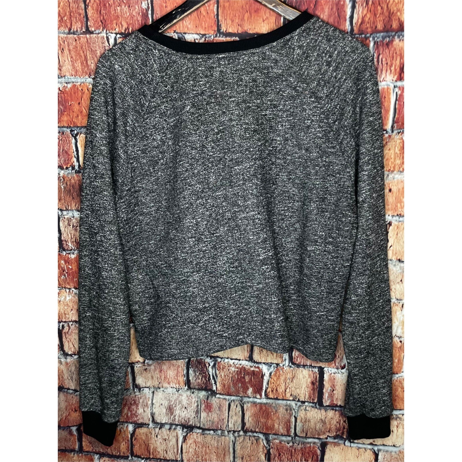 Fabletics Keeva Pullover Speckled Crisscross Fren… - image 3