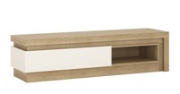 Lyon 1 Drawer Led Lighting Tv Cabinet Unit Riviera Oak/white High Gloss - Home Lyon 1 Drawer Led Lighting Tv Cabinet Unit Riviera Oak/white High Gloss - Home