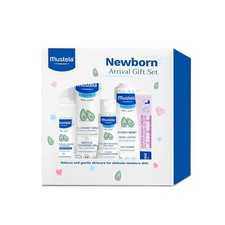 Mustela Newborn Arrival Gift Set - Baby Skincare  Bath Time Essentials - new