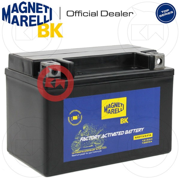 Batterie Magneti Marelli YTX9-BS 12V 8Ah FüR Suzuki GSF Bandit 400-600 1995 1996-image