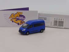 Busch 52501 # Ford Transit Custom Lieferwagen mit Hochdach in " blau " 1:87 NEU