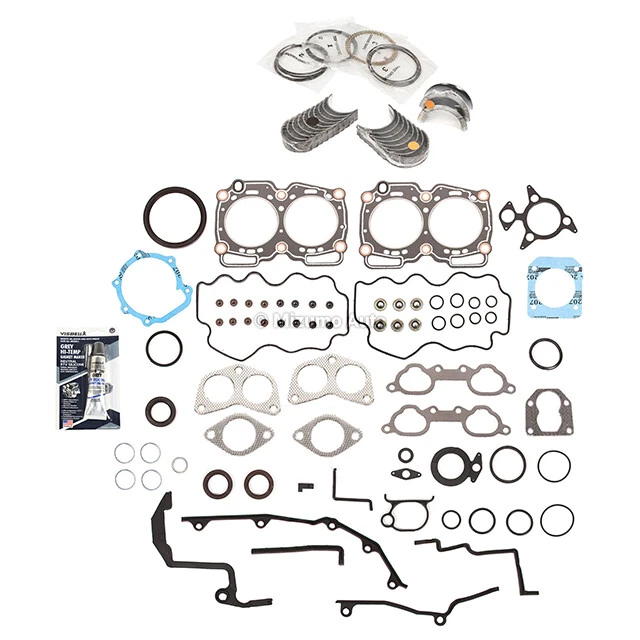 Juego completo de juntas rodamientos anillos aptos para 90-98 Subaru Impreza Legacy 2.2L SOHC EJ22 Foto 2 de 4