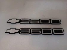 92 93 94 95 96 97 98 99 CHEVROLET 3500 SIDE DOOR EMBLEMS BADGE SYMBOL OEM *PAIR*