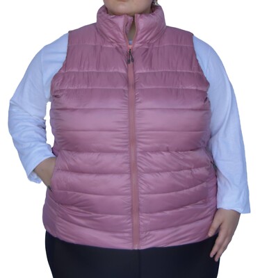 New Snow Country Womens Plus Size 1X 2X 3X 4X 5X 6X Vest Synthetic Down Peach