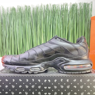 Nike Air Max Plus Triple Black Mens Shoes AJ2029-001 Size 12 | eBay