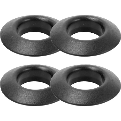 4 Pièces Anneaux En D De Réparation Pour Bateau Gonflable - PVC Inox Acier Noir - Uxcell