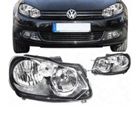 Scheinwerfer Set FüR VW Golf VI 6 Typ 1K Bj. 08->> Valeo Mit Tagfahrlicht H7+H15