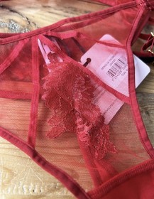 AGENT PROVOCATEUR &lsquo;DEMELZA&rsquo; SET, BRA 34D, SUSPENDER & THONG AP 4 - UK 12, BNWT