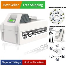 24V Battery Replace for Sun Joe Snow Joe 24V Battery 24BAT-LTE/LTW/LTX/XR/L...