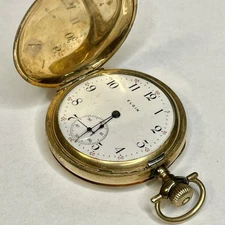 Elgin 1909 Pocket Watch Grade 295 Size 6s 15j JBOSS 25 YEARS  GUARANTEED - Parts