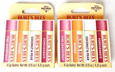 Burt  s Bees SUPERFRUIT Lip Balms 4 Flavors Lot of 2 Boxes SEALED