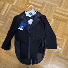 Baby Jungen Kinder Anzug schwarz Elegant Taufe / Hochzeit Festlich NEU m.Etikett