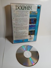 Ecco the Dolphin Sega CD Complete CIB Manual w/ Reg Card & Foam Block