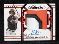 2024 Panini Flawless Prospect Ruby 5/20 Enrique Bradfield Jr Patch Auto 16wc