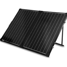 12V Solarkoffer Klappbar 100W Mono Solarmodul Camping Garten ohne Laderegler