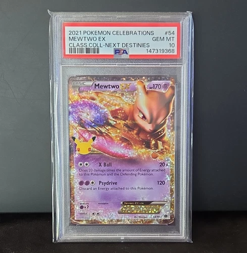 Pokémon TCG Mewtwo EX 54/99 Celebrations Classic Collection Holo PSA 10