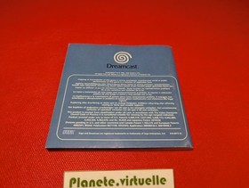 INSTRUCTIONS SOULCALIBUR DREAMCAST SEGA PAL EUR 🌟