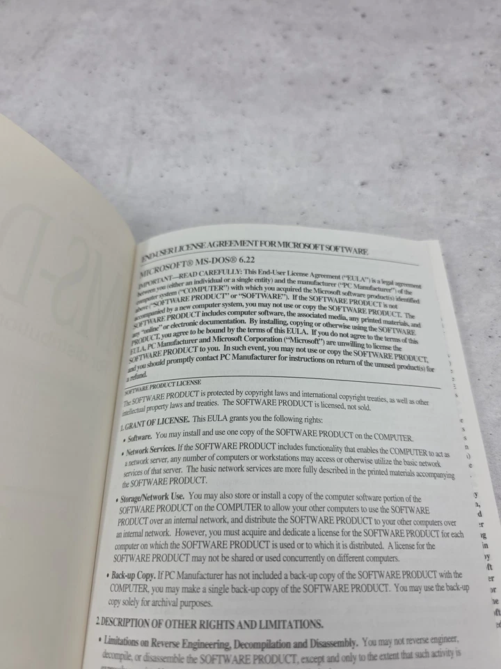 User's Guide Microsoft MS-DOS 6.22 book only nothing else - Image 4 of 4