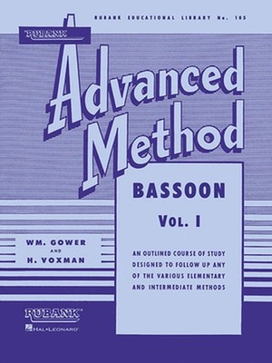 Rubank Advanced Method: Bassoon, Vol. I by H. Voxman (English) Paperback Book