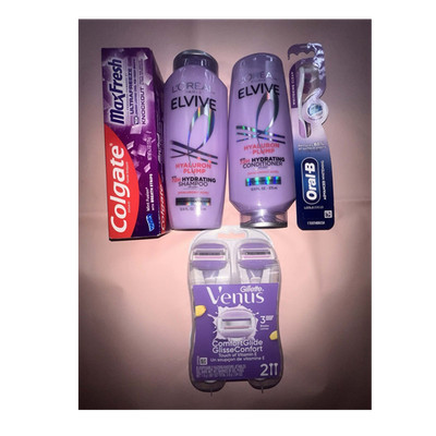 Colgate Oral-B L'Oreal Gillette Mixed Lot Toothpaste Toothbrush Shampoo Razors