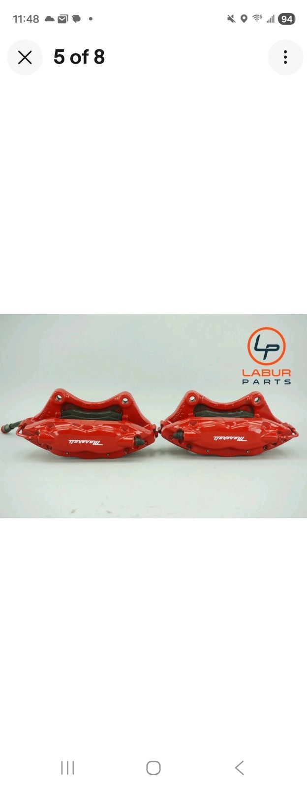 M156 14-17 Maserati Quattroporte Brembo Rear Left & Right Brake Calipers Z1847